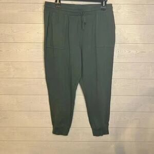 GAP olive green drawstring pull on joggers Size XL